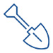 an icon of a shovel